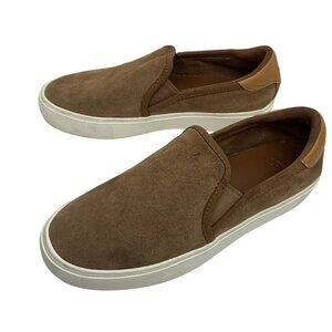 UGG Cahlvan Suede Slip-On Sneakers Womens 7.5  Chestnut Brown